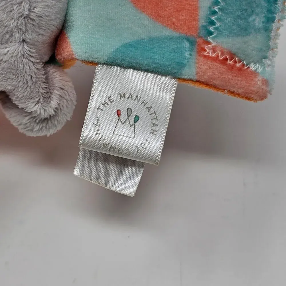 Baby Toy Bundle Gund Elephant Twirly Curly Plush Manhattan Infant Wrist Rattle